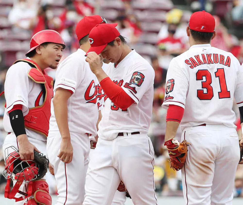 【画像・写真】広島・高橋昂　一発に泣き5敗目　マルテに決勝3ラン被弾「大事なところで決め切れなかった」