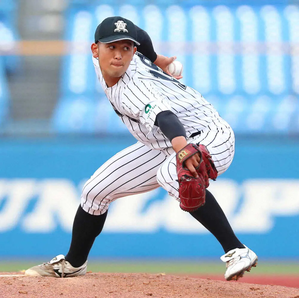 【画像・写真】亜大・岡留　3番手で3回零封6K　「悔いが残らないように強気でいった」