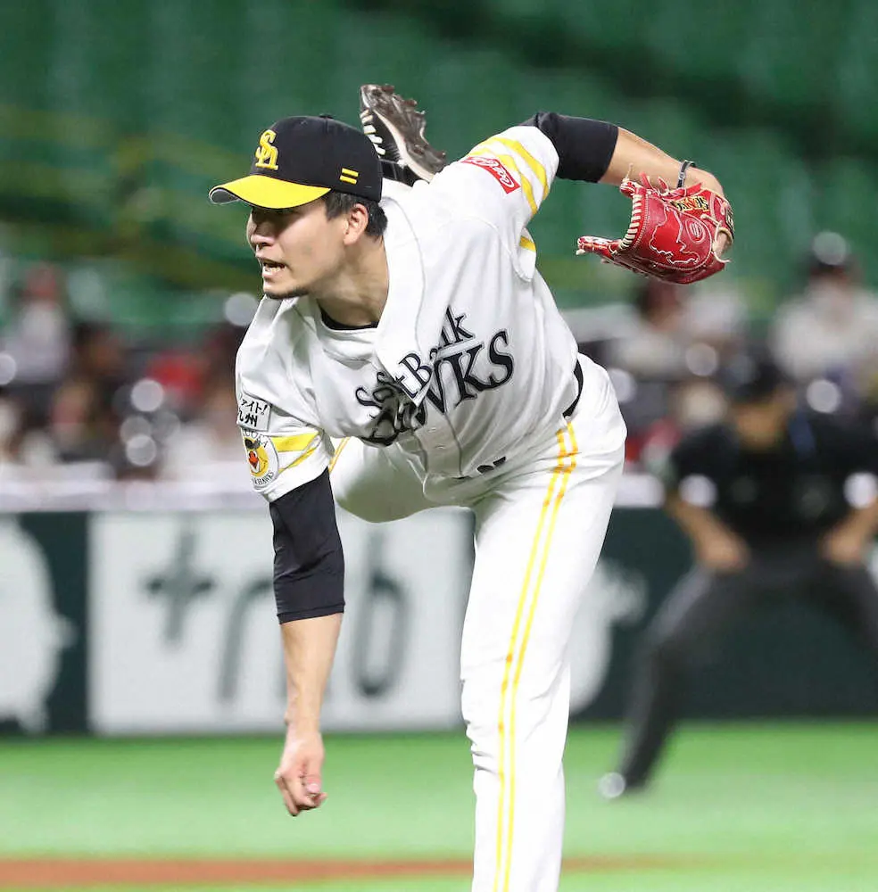 【画像・写真】ソフトB・千賀134球熱投、自己最多タイ14Kも打線見殺し　「次の登板で取り返したい」と雪辱誓う