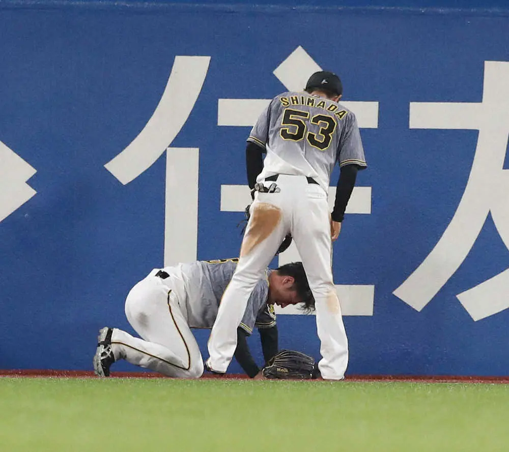【画像・写真】阪神・矢野監督も一安心　フェンス激突の近本、頭部死球の中野に「大きな離脱とか、現状ではない」
