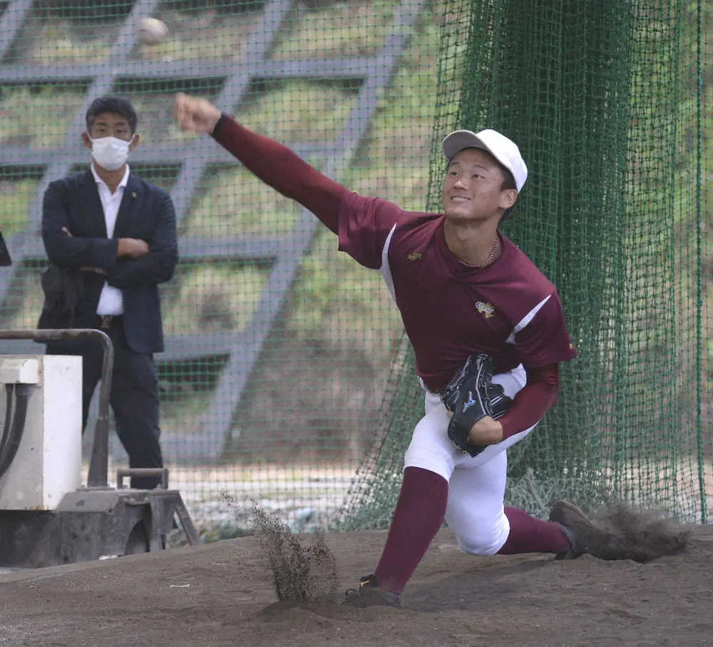 【画像・写真】ソフトバンク　高知・森木と面談し、最大級の評価「勉強家で、探究心が高い。球界の宝になる選手」