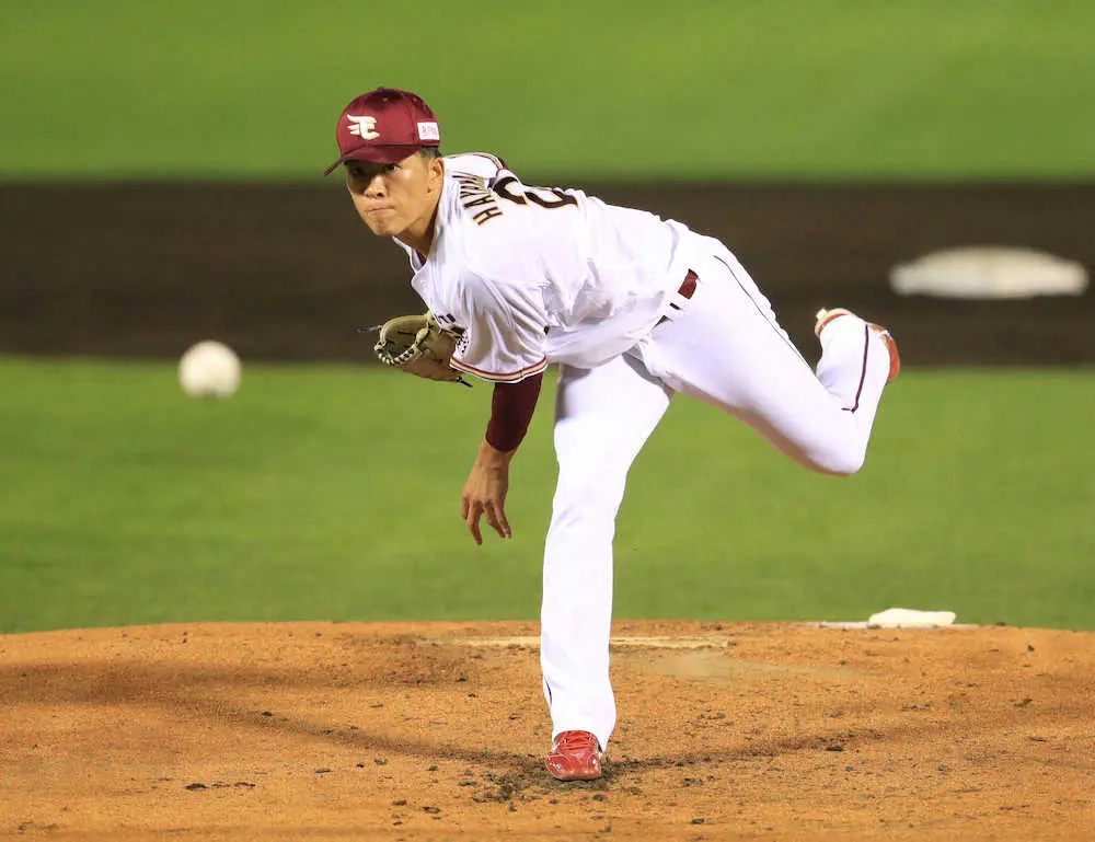 【画像・写真】楽天・早川が3カ月ぶり8勝目「長い長いトンネルだったけど…」　三度目の正直で宮城に投げ勝つ