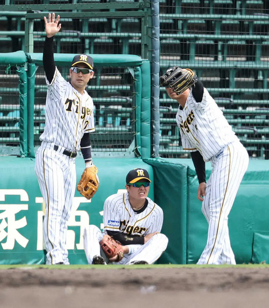 【画像・写真】負傷交代の阪神・北條に平田2軍監督「我慢強い、痛みに強い子だから…」