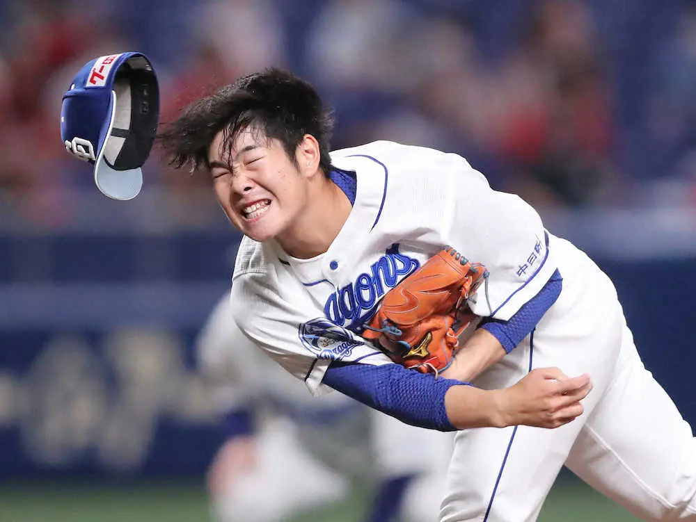 【画像・写真】中日　ドラフト2位・森　1回零封のプロデビュー　9回に登板し、1四球も無安打投球