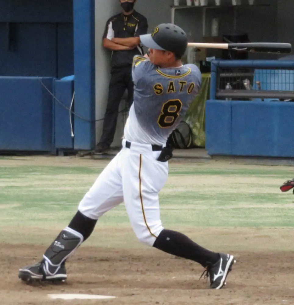 【画像・写真】止まらん！阪神・佐藤輝　3打席連続適時打で再昇格へアピール