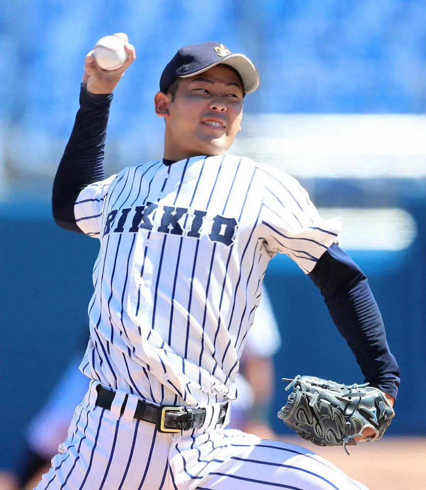 【画像・写真】立大2年生エース池田陽、母校・智弁和歌山の夏Vに刺激6回3安打零封で開幕戦飾った