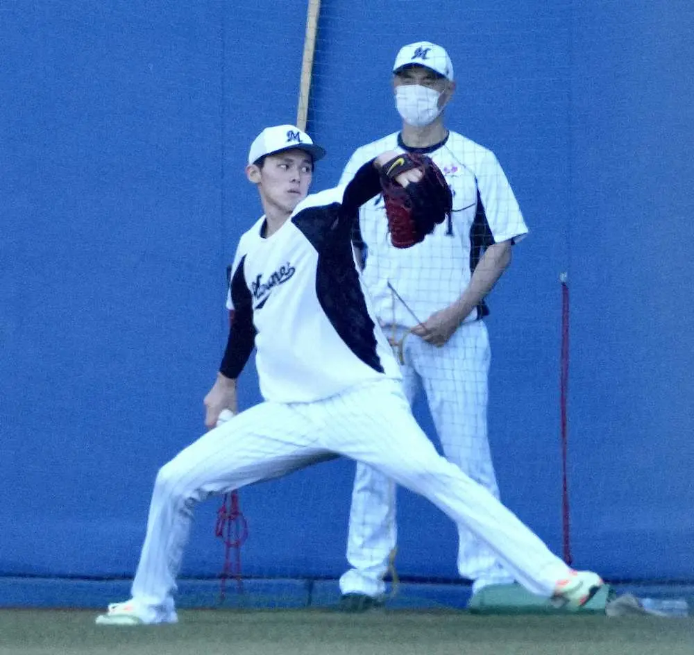 【画像・写真】ロッテ・佐々木朗が23日ソフトB戦に本拠地初勝利かけて先発「貴重な体験になる」