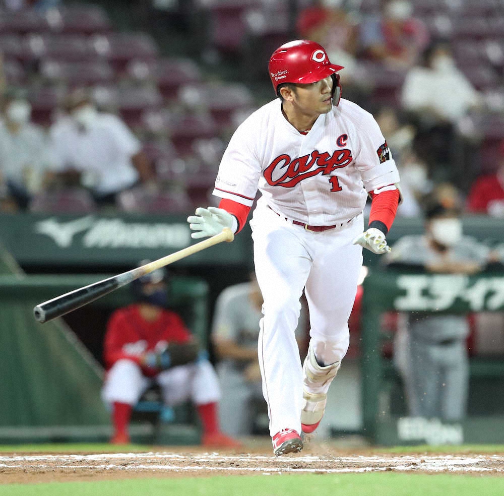 広島 誠也 今季初めて打率トップ浮上 超 超 超僅差の2糸差でdena オースティンかわす スポニチ Sponichi Annex 野球