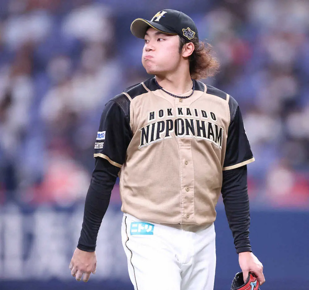 【画像・写真】日本ハム・大海に魔の7回…新人10勝一番乗り消えた「あと1勝の難しさを改めて感じる」