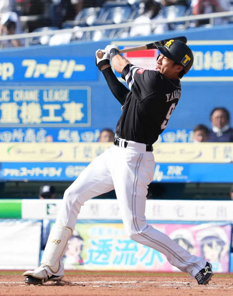 【画像・写真】ソフトB柳田　2回に先制の27号ソロ　リーグトップのオリ・杉本に並んだ