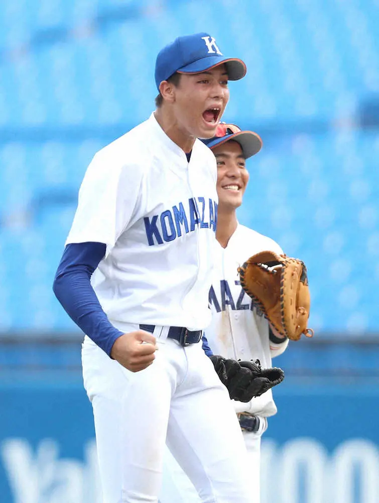 【画像・写真】駒大1年生右腕エーアン　「ツーシームが生きた」3回1失点　好リリーフ「うれしい」リーグ戦初勝利