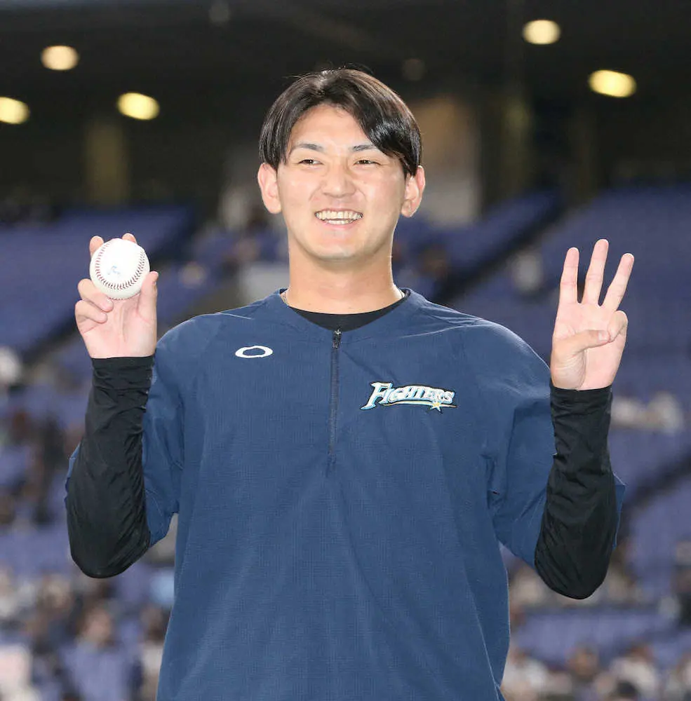 【画像・写真】日本ハム・立野5回2失点で3勝目　社会人時代からの憧れオリックス・田嶋に投げ勝ち「勝ててうれしい」