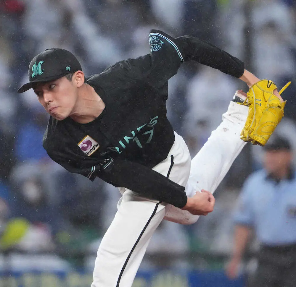 【画像・写真】腰痛で登板回避…ロッテ・朗希、登録抹消　井口監督「10日間で状態上げてほしい」