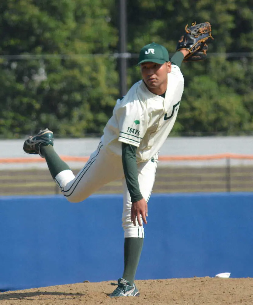 【画像・写真】JR東日本・西田　公式戦初の完投勝利　2度の手術乗り越えて熱投96球「自信になった」