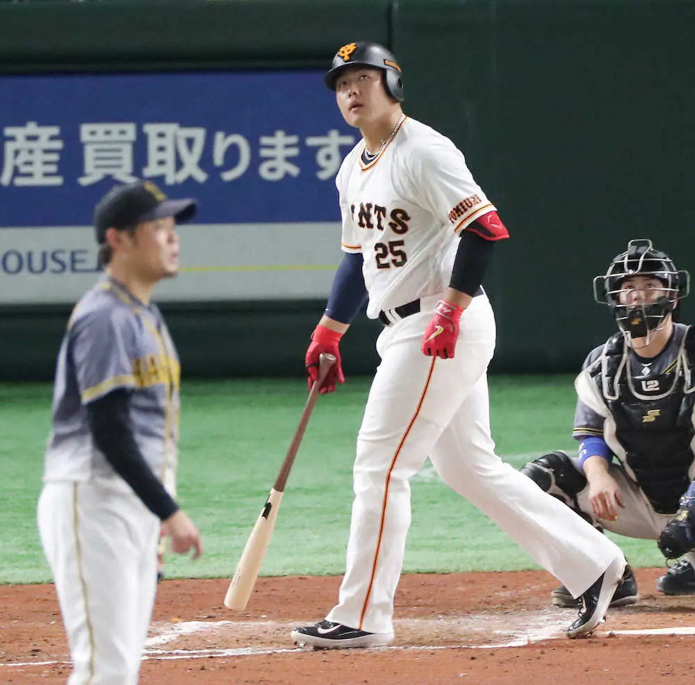 【画像・写真】巨人・岡本　キング38号も空砲…3ランは球団最多タイとなる9本目