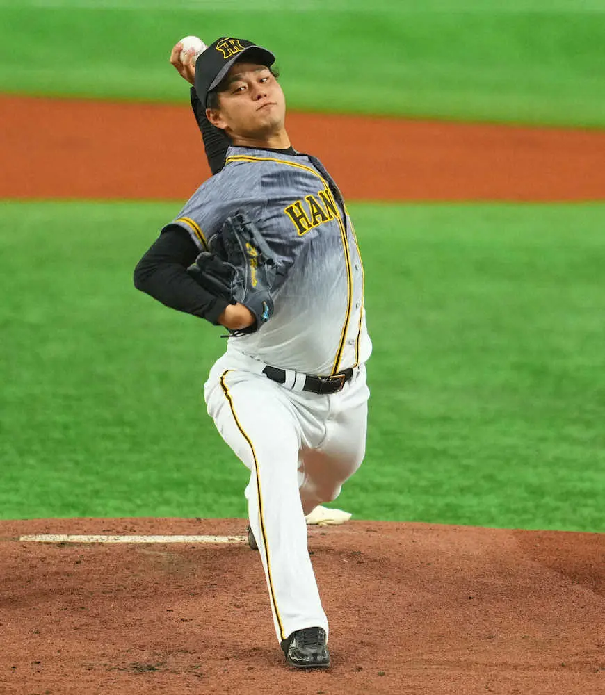 【画像・写真】阪神・遥人　5回まで被安打1、9奪三振のベストピッチ　巨人・菅野も2安打投球で、しびれる投手戦に