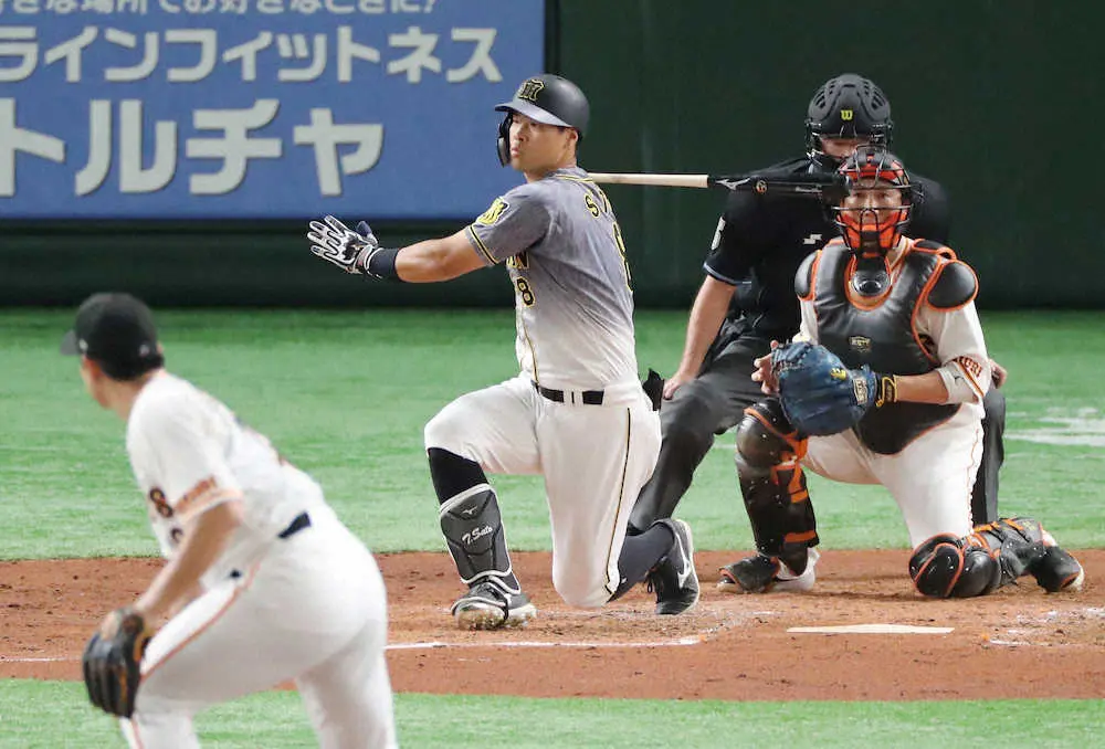 【画像・写真】阪神・佐藤輝　トンネルの出口が見えない46打席無安打　菅野から四球選んで21打席ぶり出塁も…