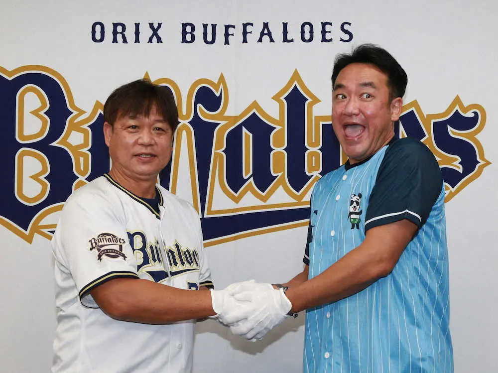 【画像・写真】オリックス　たむけんがジュニアチームとスポンサー契約