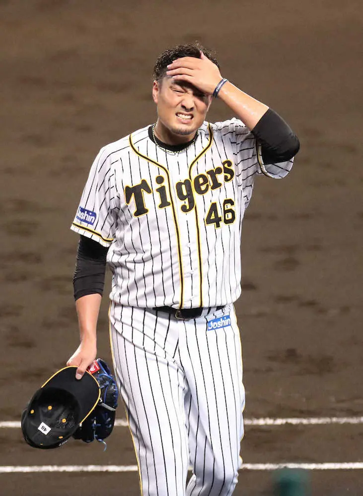 【画像・写真】阪神・秋山　7回2失点も11勝目ならず「悔しい」　好相性の広島相手に痛い黒星