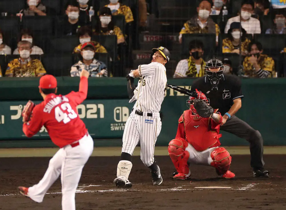 阪神崖っ縁 最短30日にも自力v消滅 佐藤輝は野手最悪タイ53打席連続無安打 再び先発落ちの可能性も スポニチ Sponichi Annex 野球