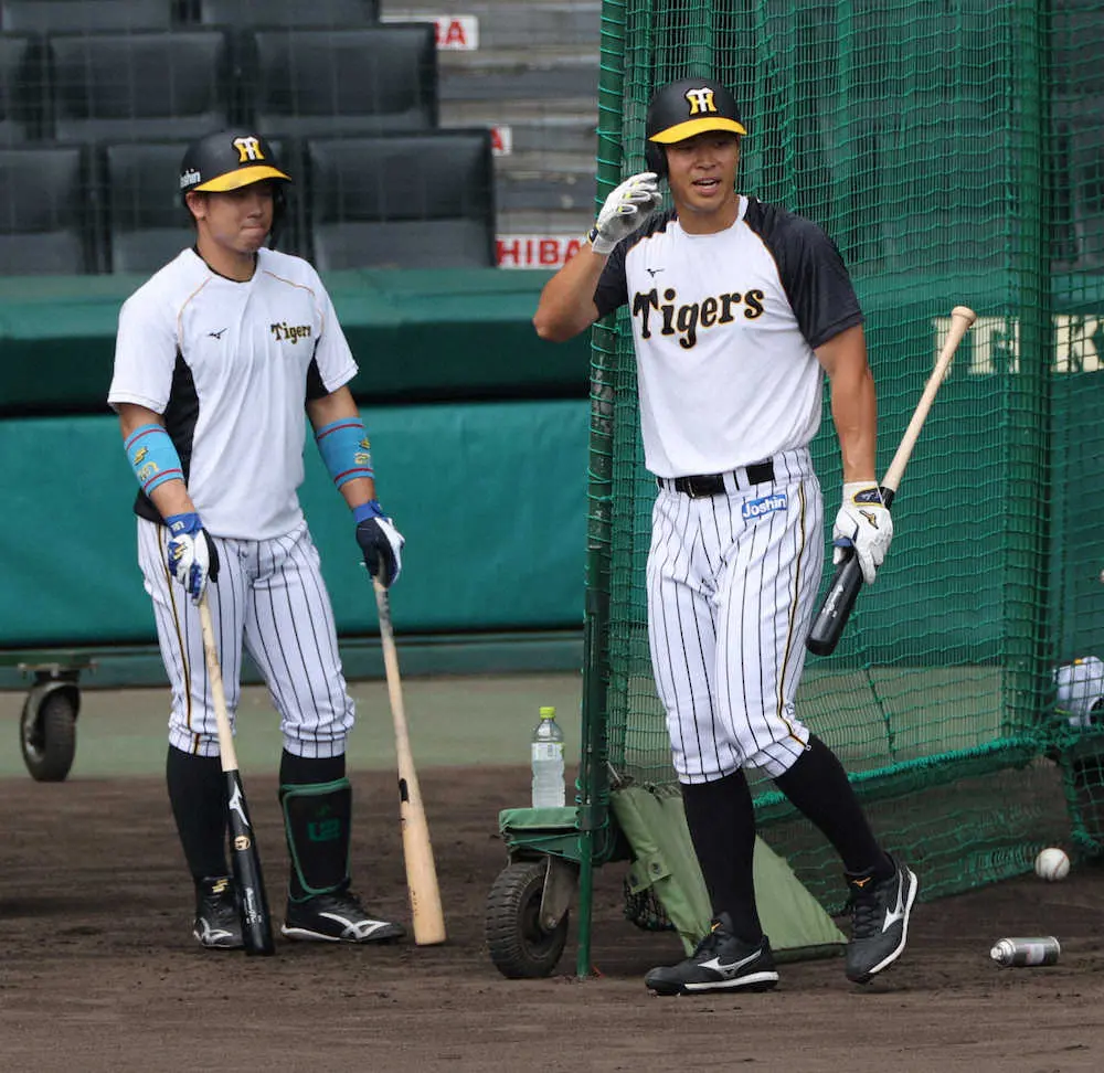 【画像・写真】阪神・佐藤輝　2戦連続でスタメン外れる　3連敗はできへん！先発は中5日で西勇　スタメン発表