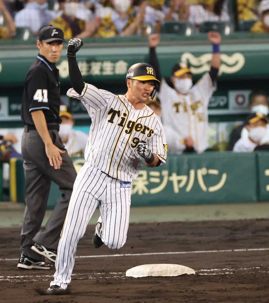 【画像・写真】阪神・小野寺　プロ初本塁打は値千金の同点弾「甲子園で経験したことのない歓声、うれしかった」
