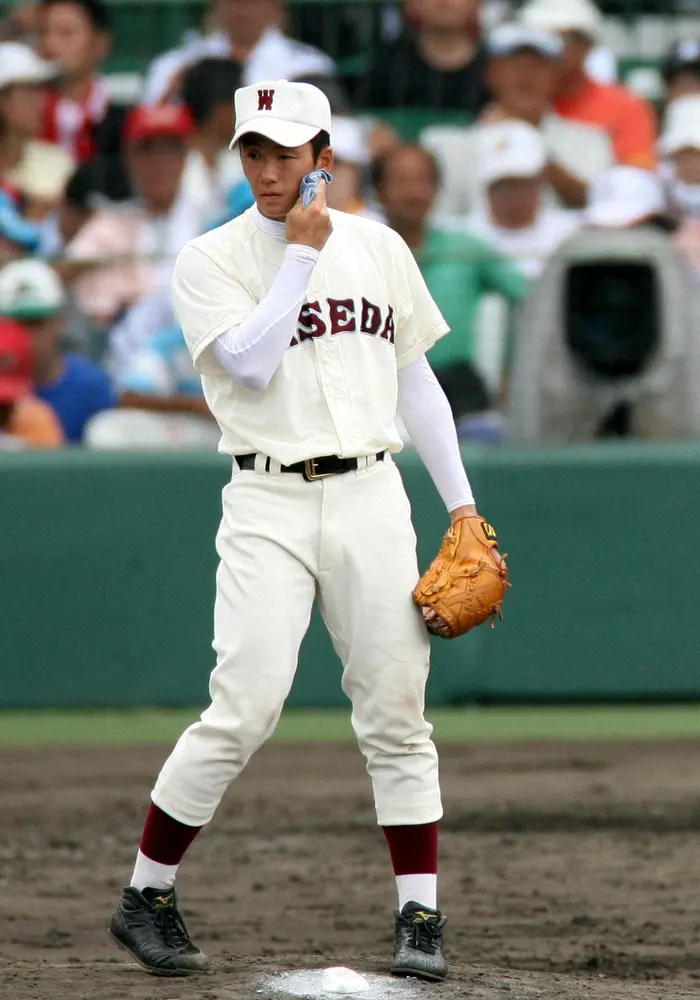 早実時代の斎藤佑樹投手（2006年撮影）