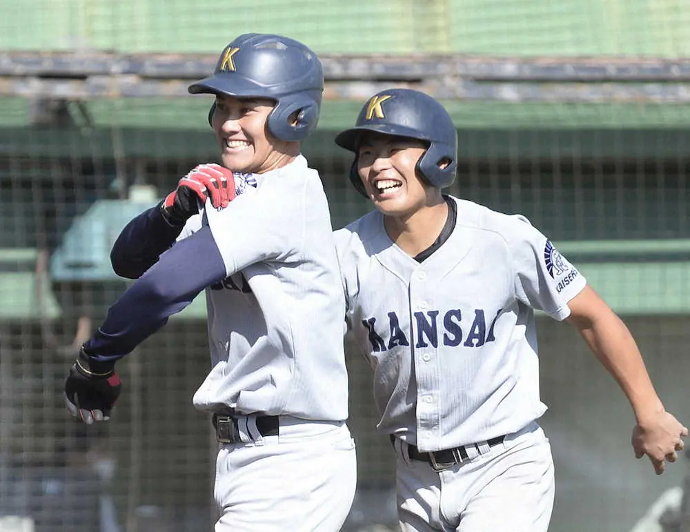 【画像・写真】今秋ドラフト候補の関大・野口智哉がV2ラン　通算100安打まであと6