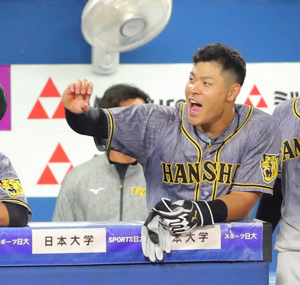 【画像・写真】怪物・佐藤輝が思わず口にした一言「プロ野球は難しい」　60打席ぶりの安打に喜びと、安堵と…