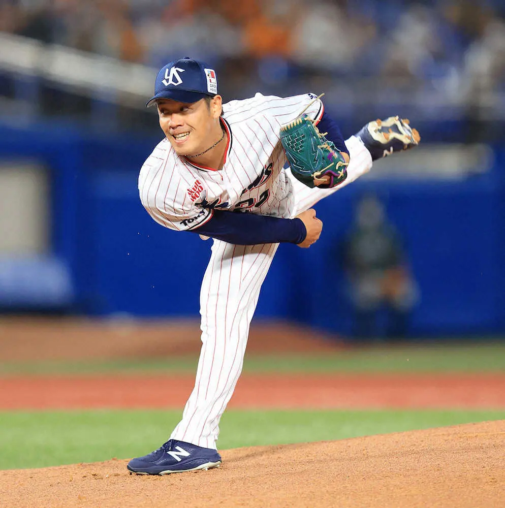 【画像・写真】ヤクルト・小川　今度は止めない堅首9勝！エース好投で日本一01年以来の貯金20