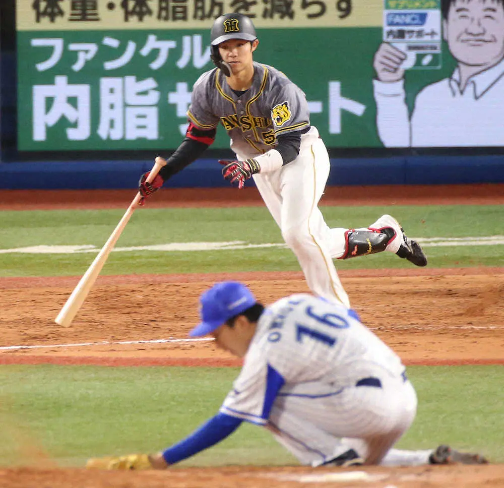 【画像・写真】阪神・中野　岡田彰布抜き球団新人単独9位の安打数　「素晴らしい方の記録を超えることができた」