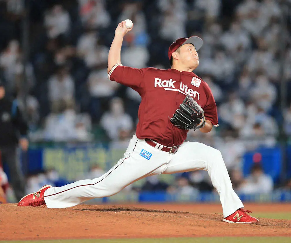 【画像・写真】楽天・安楽が7年目でプロ初セーブ　遅咲き「平成の怪物」　離脱中の松井の穴埋める