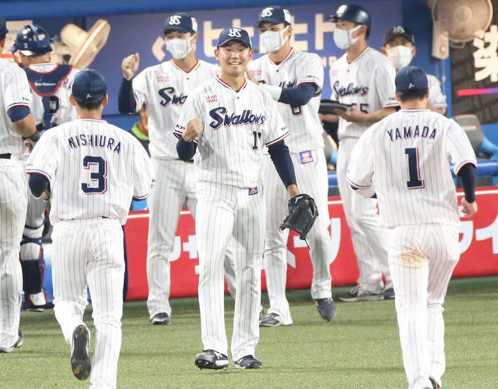 【画像・写真】ヤクルト　M点灯へ20歳・奥川が7回途中1失点　8試合ぶり四球出すも田口が代打・糸井を空振り三振