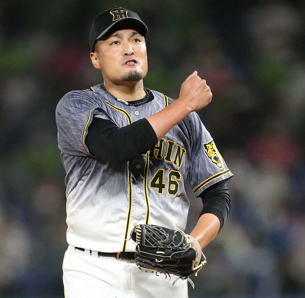 【画像・写真】阪神・秋山“ピンチ、ピンチ、ピンチ”も真骨頂の粘投で踏ん張った　役割果たし「次に繋ぐことはできた」