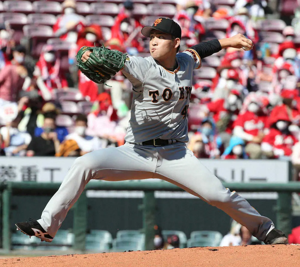 【画像・写真】巨人・高橋　5回途中3失点で降板　リーグ単独トップ12勝目はまたもお預け