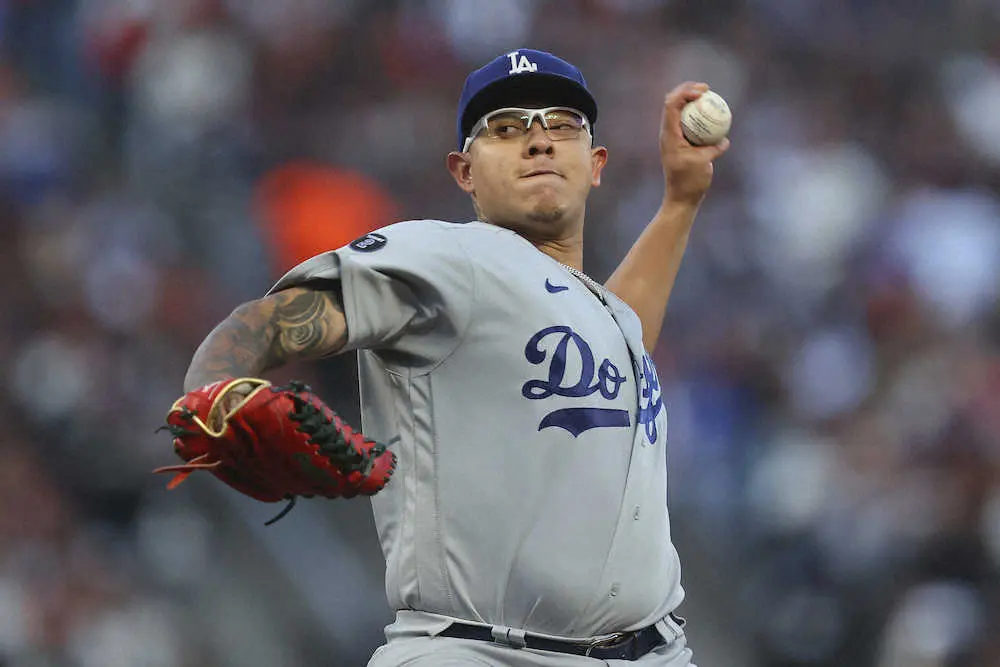 【画像・写真】ドジャースがタイ勝！20勝左腕ウリアスが先制打＆5回1失点と投打に活躍
