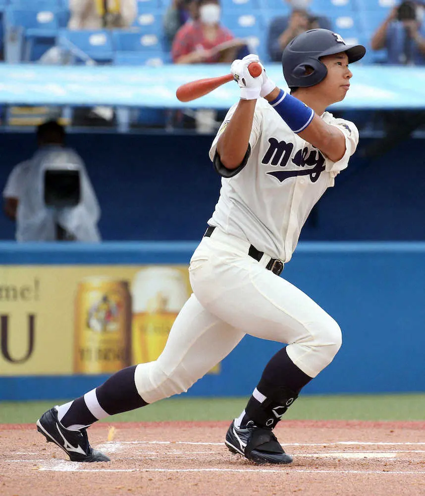 明大 新記録22得点 87年ぶり更新 先発全員安打全員得点で東大に圧勝 スポニチ Sponichi Annex 野球