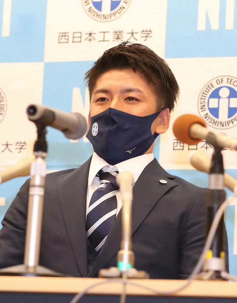 【画像・写真】西日本工大・隅田知一郎は西武1位に「熱いエールをいただいた」