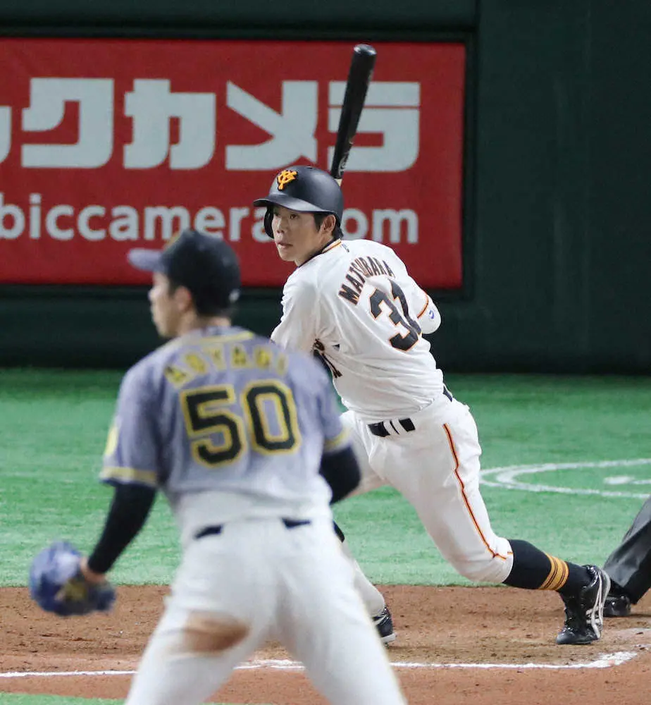 【画像・写真】巨人・松原は止まらない　球団2位記録王手！王超え26試合連続安打