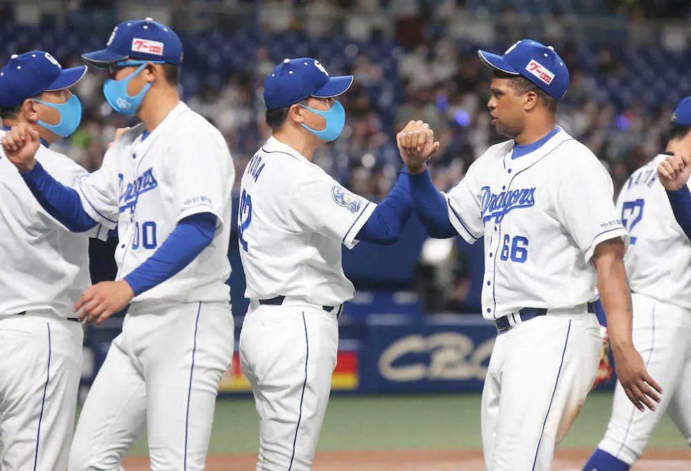 【画像・写真】中日・柳が8回2失点で自己最多に並ぶ11勝目　今季限りで退任の中日・与田監督残り7試合完全燃焼誓う