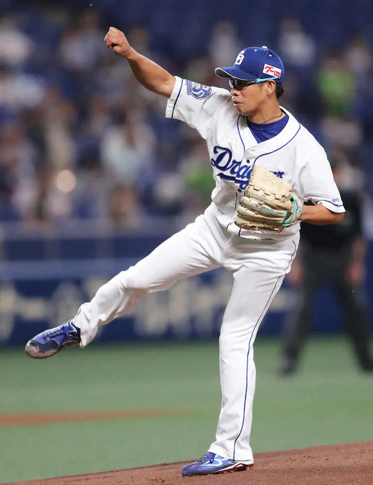【画像・写真】中日・山井　引退試合のマウンドで有終の三振斬り　万感の思い抑え切れず
