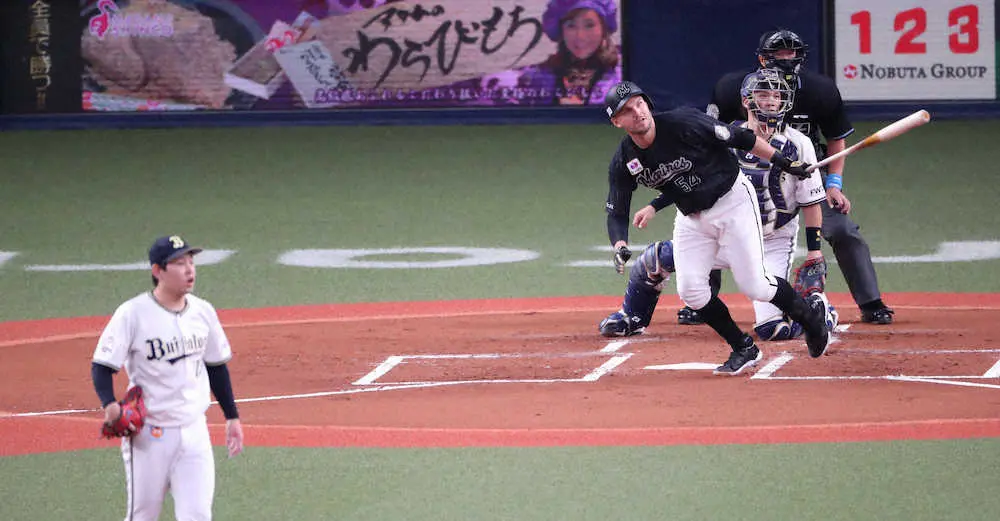 【画像・写真】ロッテ・レアード3戦連続先制打　V使者だ！打線爆発2戦連続2桁安打