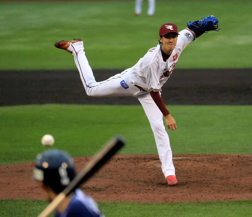 【画像・写真】楽天・岸、7回零封で3年ぶり10勝王手！抜群の制球力が呼んだ辰己＆山崎剛の好守