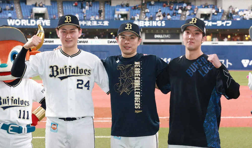 【画像・写真】オリ・若月　25年ぶりリーグVへ「残り全部勝つつもりでいきます」　紅林「めっちゃ嬉しいです」連発