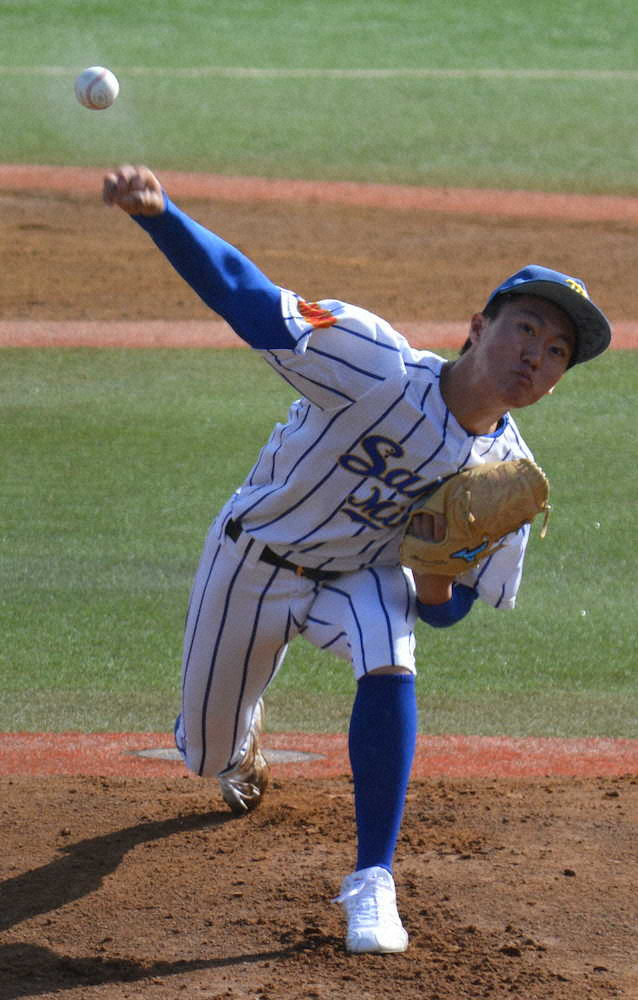 酒田南の来秋ドラフト候補右腕・田村朋輝が東北大会初戦で散る「思う 