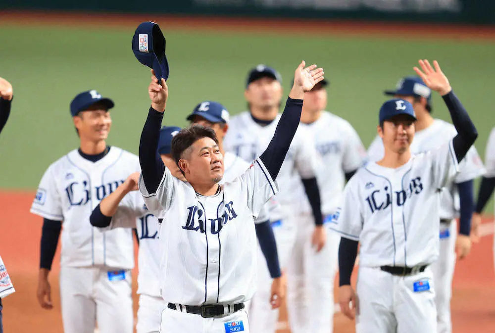 【画像・写真】西武・後藤オーナーが辻監督の手腕を評価　松坂には「いずれライオンズに貢献してもらいたい」