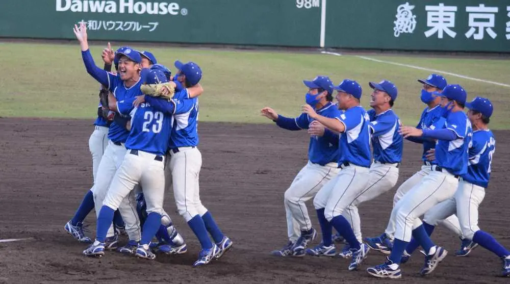 【画像・写真】大阪シティ信用金庫15年ぶりV　鉄腕松岡「今日勝たないと意味がない」4戦完投で導いた