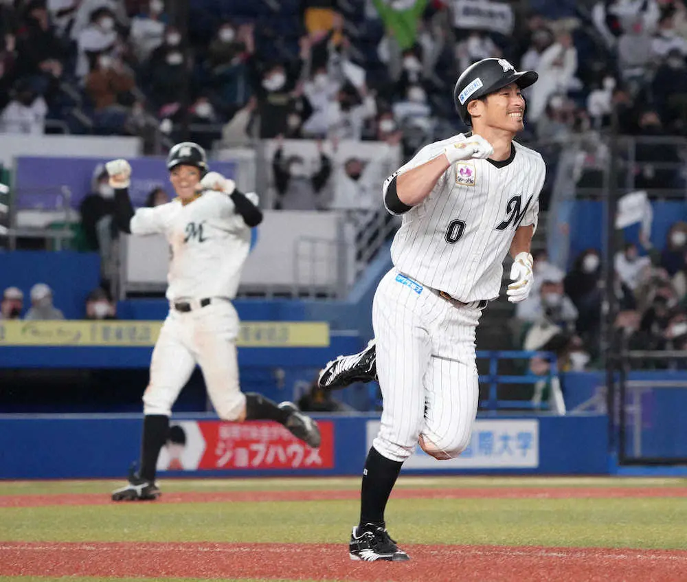 【画像・写真】ロッテ　サヨナラM4！朗希が投げれば荻野が打つ「凄く渋い打球…僕らしい」右前打で決めた
