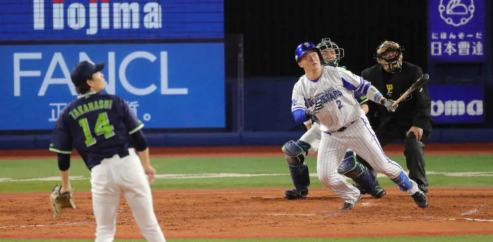 【画像・写真】DeNA・牧がミスターに並ぶシーズン34二塁打　セリーグ・新人記録タイ