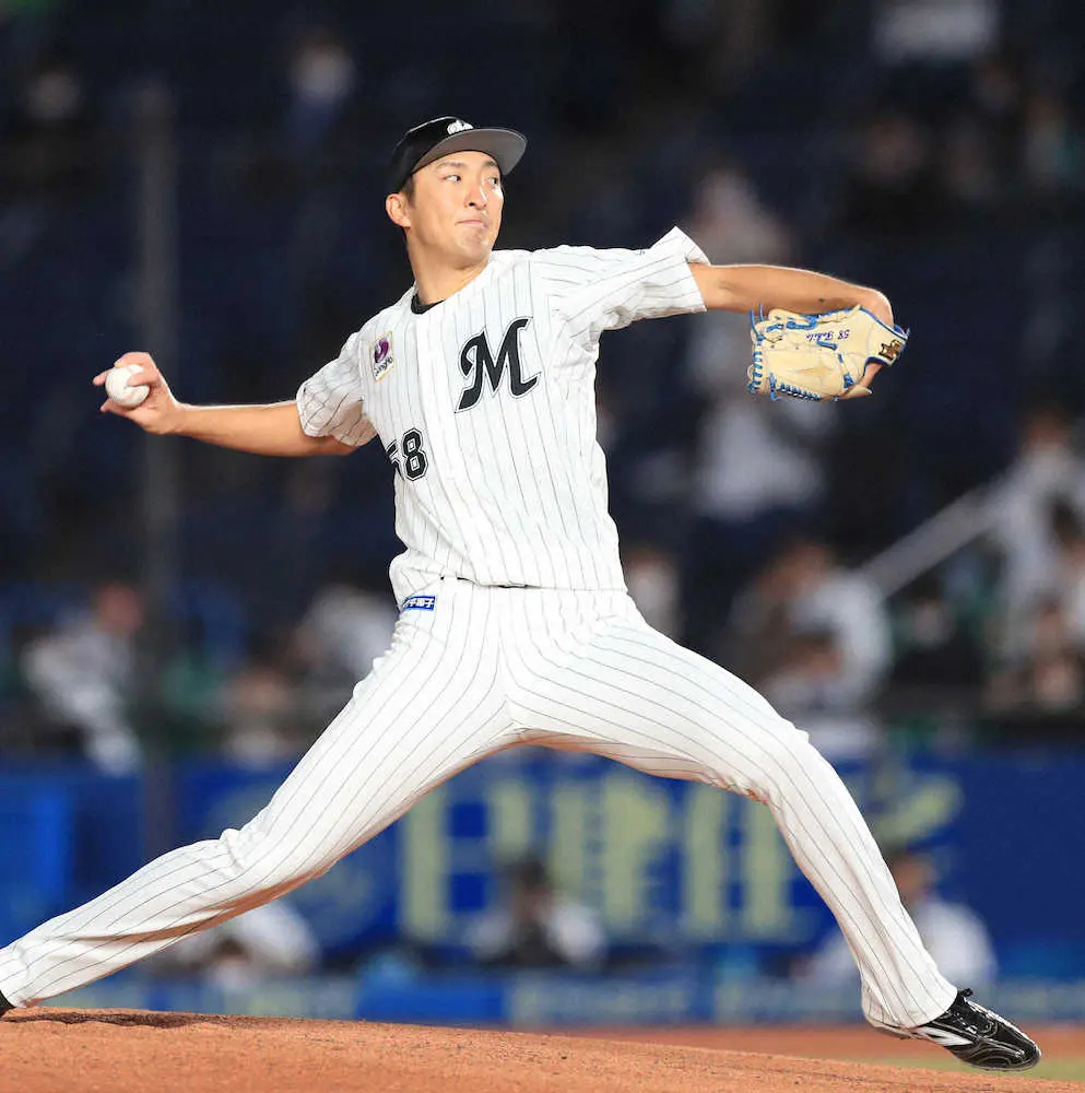 【画像・写真】ロッテ・河村　デビュー5連勝ならず　5回1失点の好投もプロ初黒星